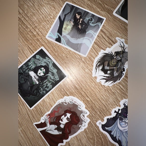 Gothic Victorian Style Dark Fantasy Stickers - Picture 6 of 7